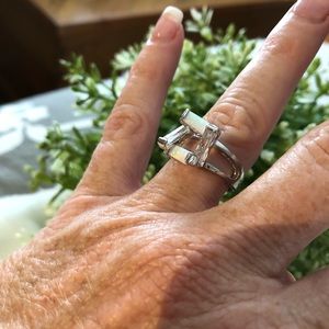 Gorgeous & Comfortable OPAL Cocktail Ring! Sz-6